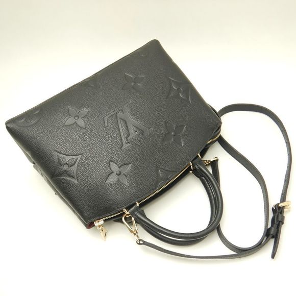 Louis Vuitton Petit Palais PM Monogram Implant Handbag Black - Picture 5 of 8
